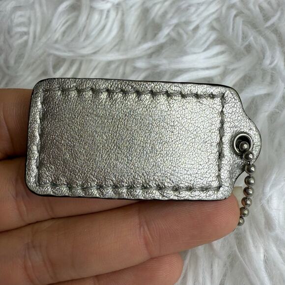 1.5" COACH  Fob Bag Charm Hang tag Hangtag - Picture 2 of 2